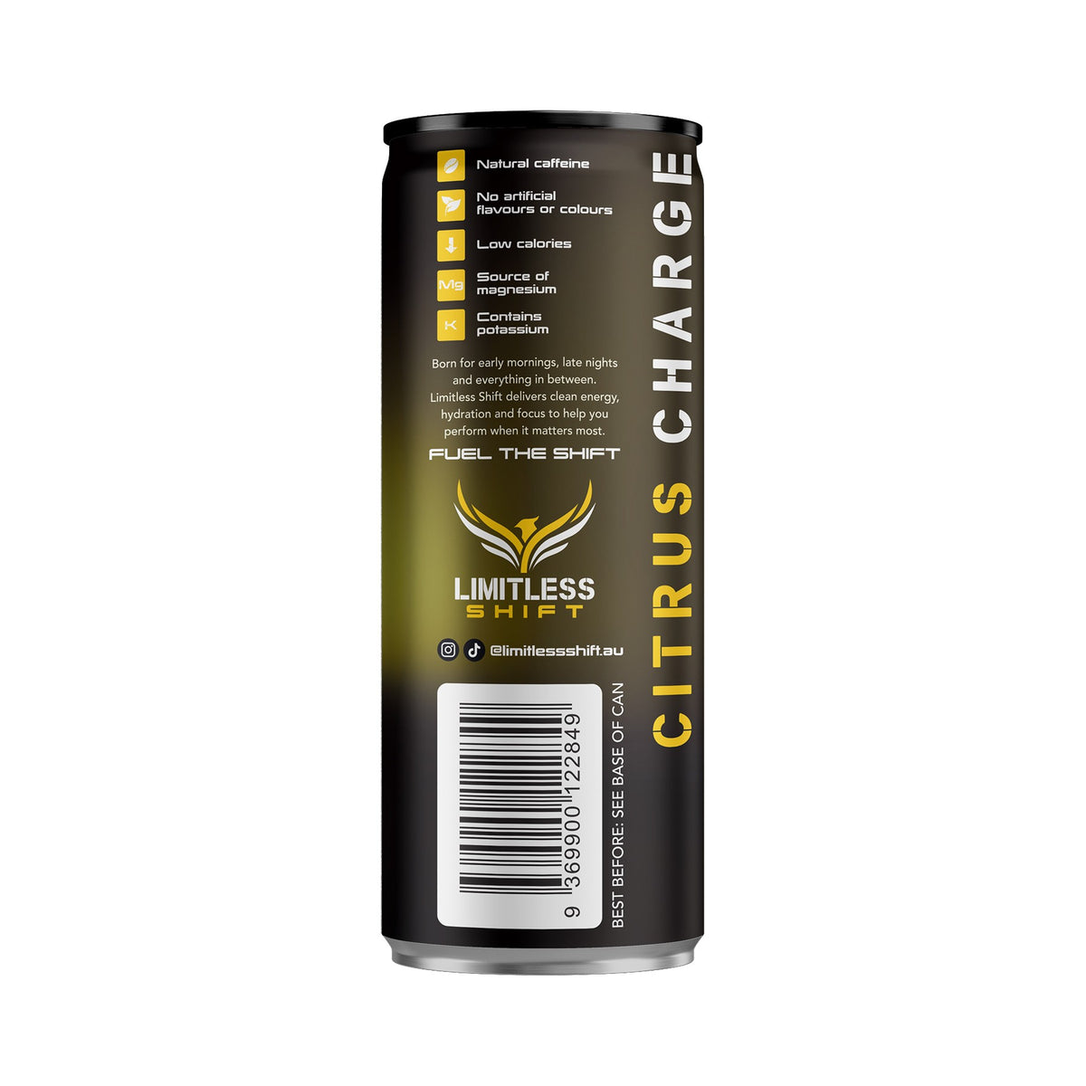 Limitless Shift Citrus Charge – Functional Energy Drink 12 x 355mL